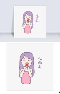 孙悟空吃瓜表情包图片可爱